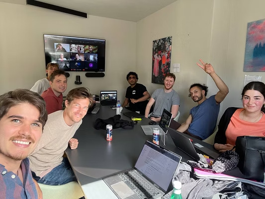 MuseMatrix team collaborating during the fellowship